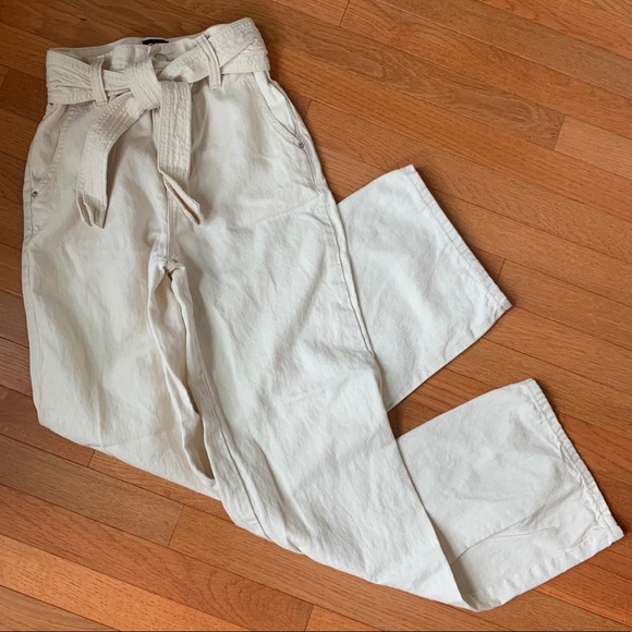 high waisted linen pants urban outfitters